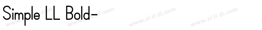 Simple LL Bold字体转换